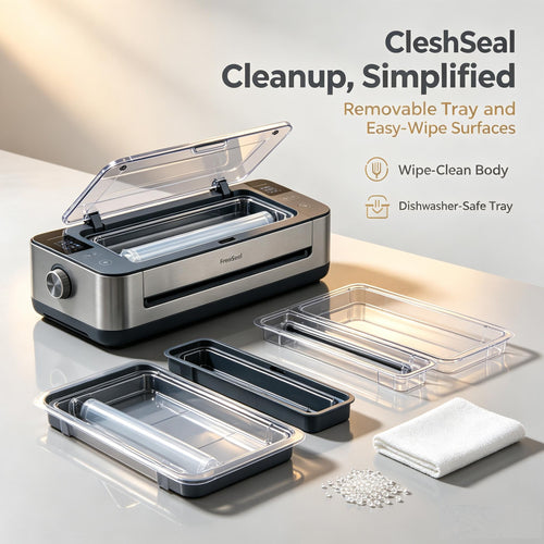 🥩FreshSeale VacuSmart Smart Vacuum Sealer ✨One‑Touch Vacuum & Seal Machine