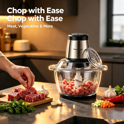 🥩FreshSeale Multi‑Task Meat Grinder ✨Auto 2‑Speed Meat Stuffing & Mashing All‑In‑One Machine